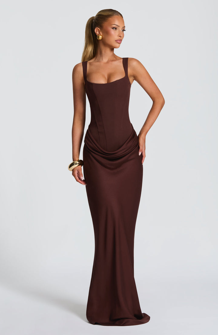 Indy bodycon maxi-jurk