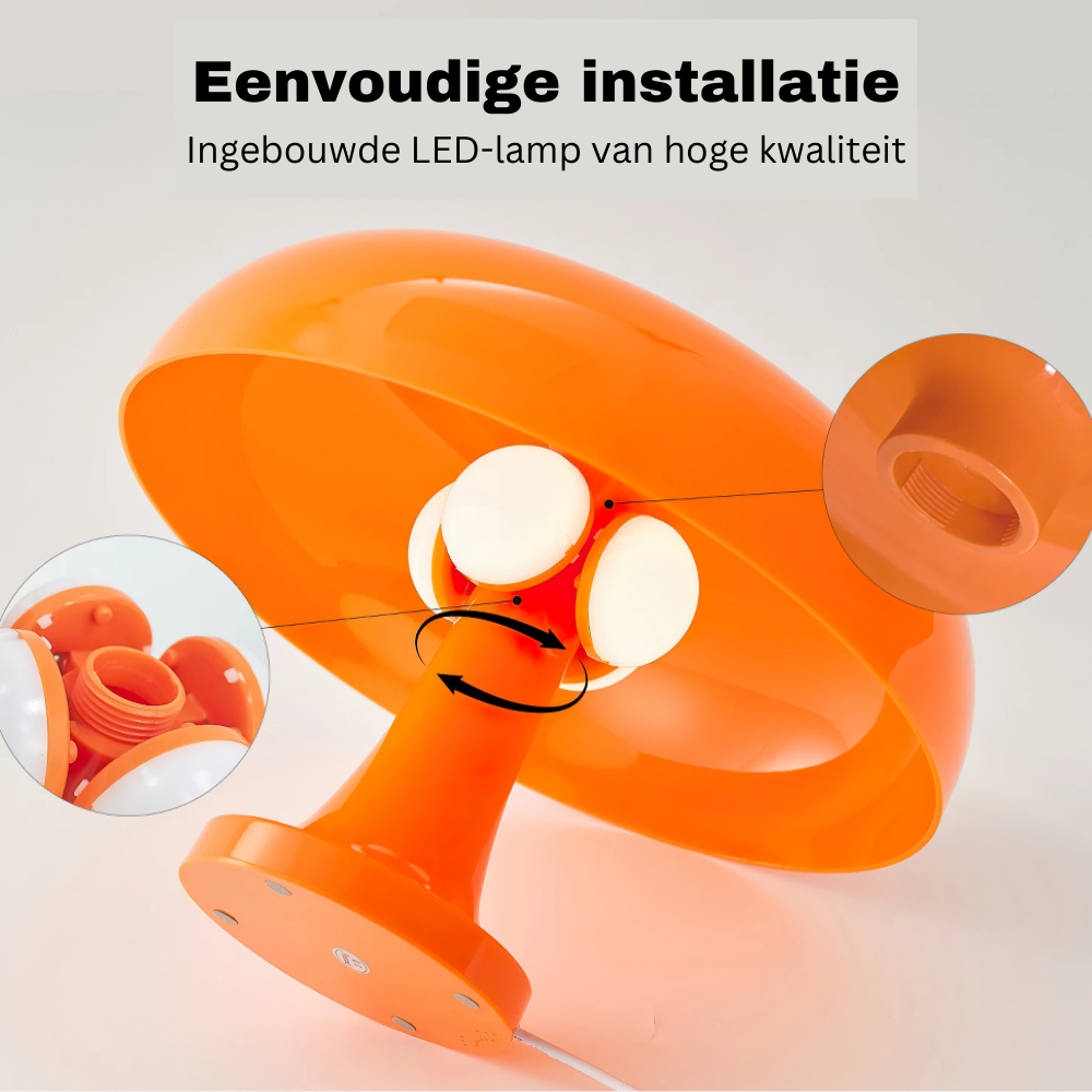 BrightGlow - Dimbare Tafellamp in Bauhaus Stijl Met USB-Aansluiting