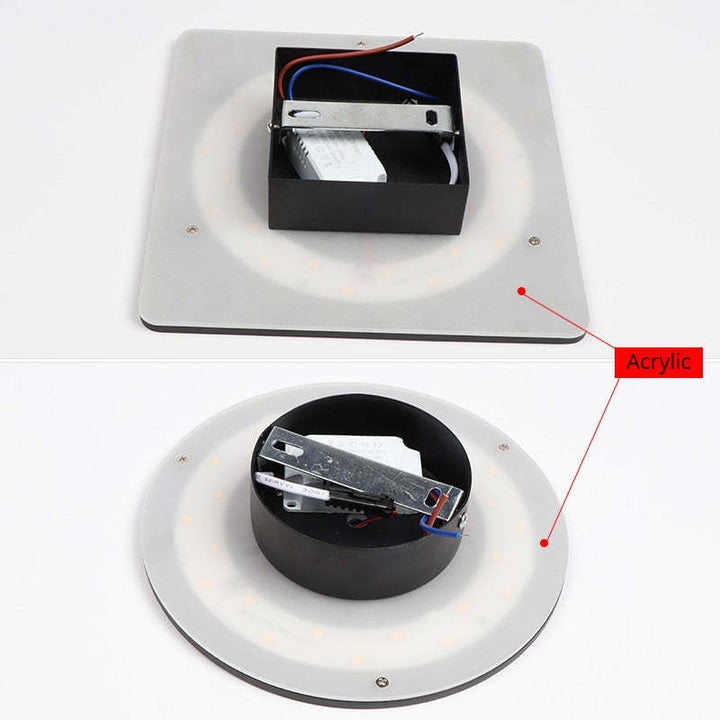 Buitenwandlamp LED-armatuur met op- en neerwaarts licht