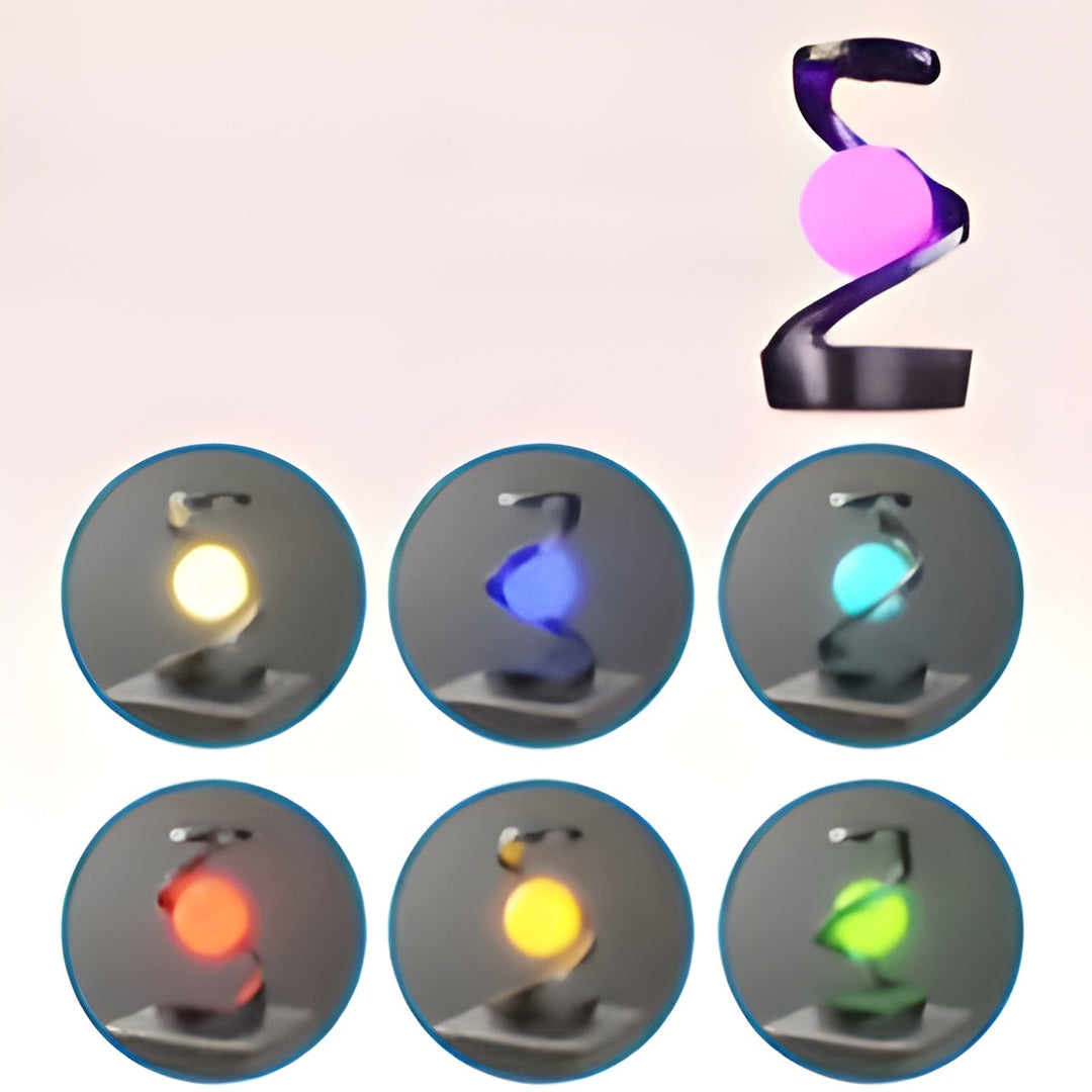 GlowSphere - Moderne Zwevende Lamp met Draaibare LED en Draadloos Opladen