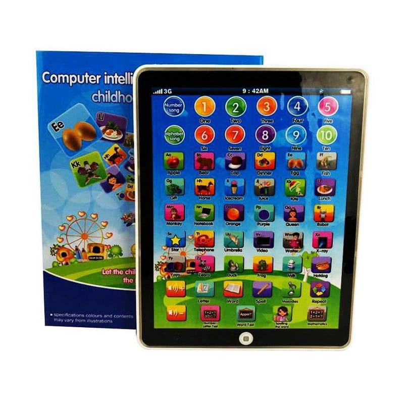 Interactief leertablet voor peuters met geluid, kleuren & quizfunctie – 7,5 inch