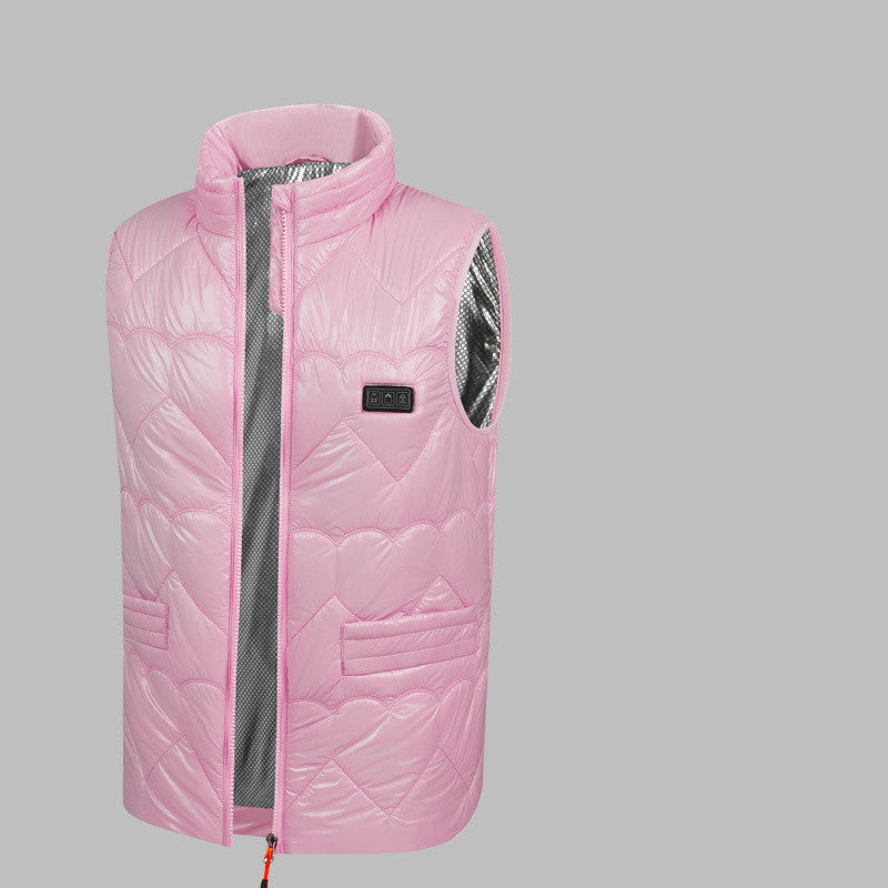 Verwarmd damesvest met USB, losse pasvorm en 3 standen