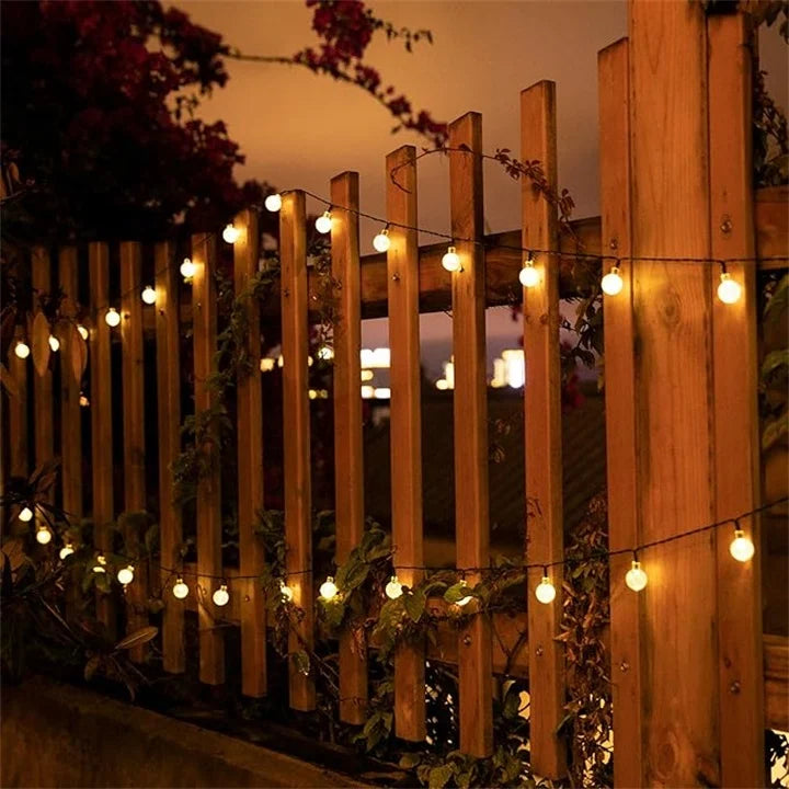 Solar-LED-lichtsnoer voor buiten met automatische verlichting