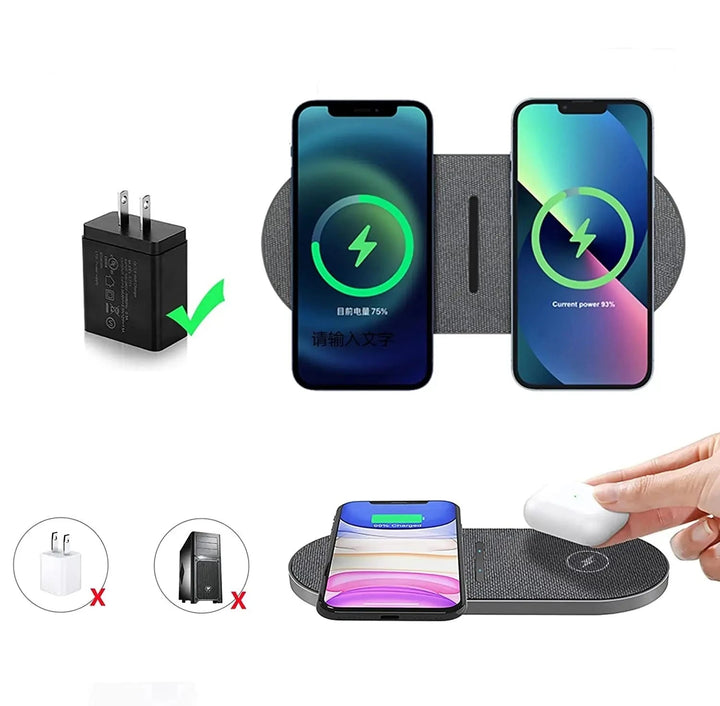 PowerCharge - Draadloos Oplaadstation 40W voor iPhone & AirPods