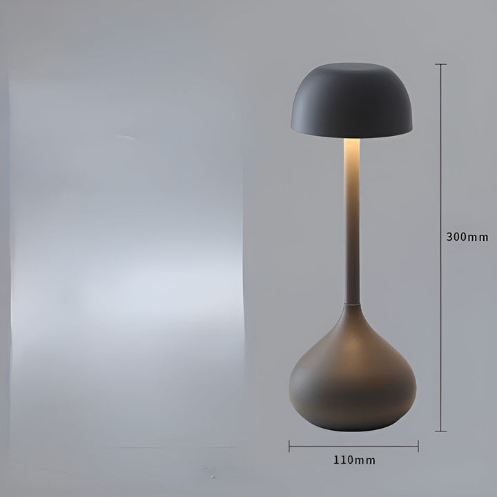 GlowBright - Draadloze Dimbare LED Tafellamp Met Stijlvol Paddenstoelontwerp