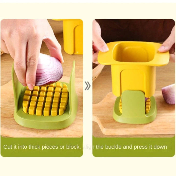 SliceKing - 2-in-1 Groentesnijder & Hakmachine voor Snel en Eenvoudig Snijden