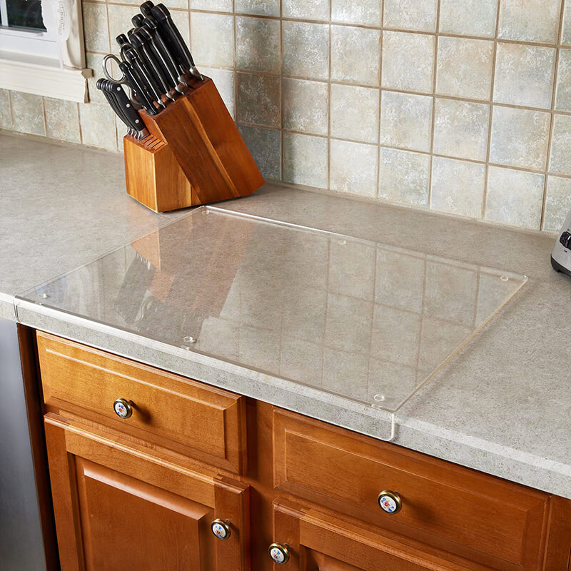 CrystalChef - Transparante Snijplank Met Antislip & Moderne Look