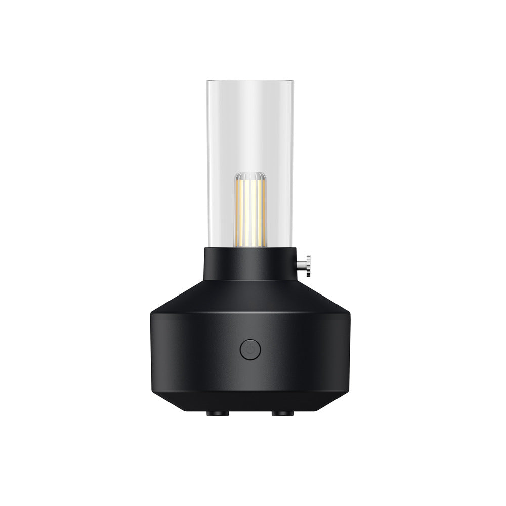 Retro aroma diffuser met gloeidraadlampje en kaarslichteffect