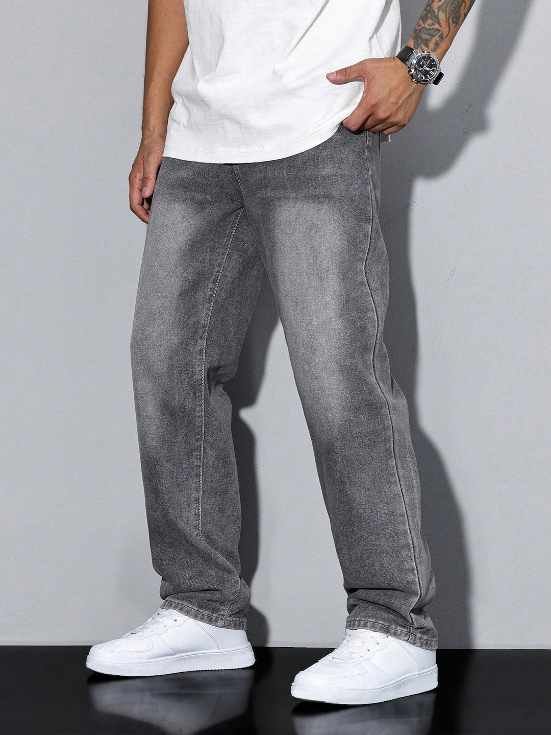 Casual herenjeans met rechte pijp – Mailand
