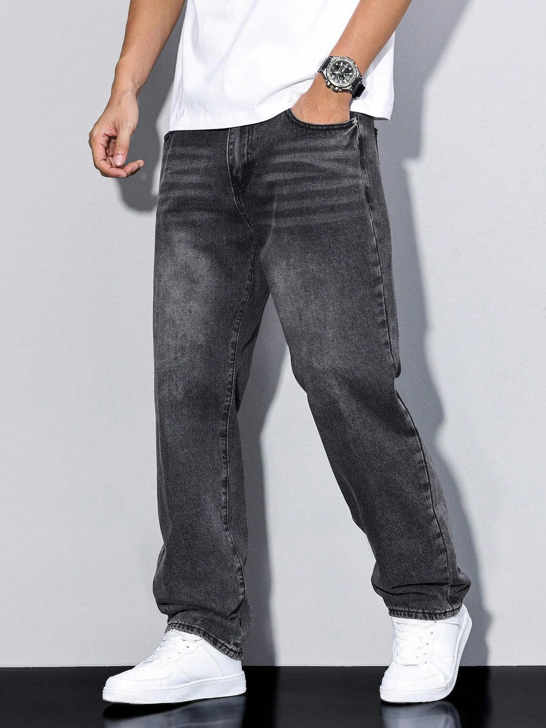 Casual herenjeans met rechte pijp – Mailand