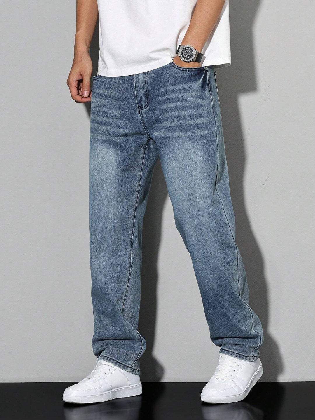 Casual herenjeans met rechte pijp – Mailand
