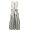 Dames dirndlset met knoopsluiting en schort