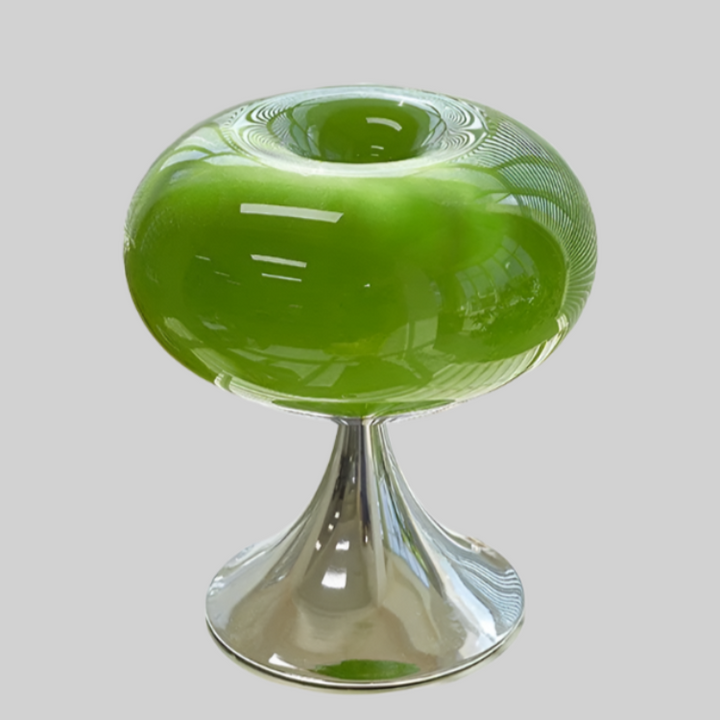 Lumière - Vintage Appel Tafellamp van Glas Met Bauhaus Stijl