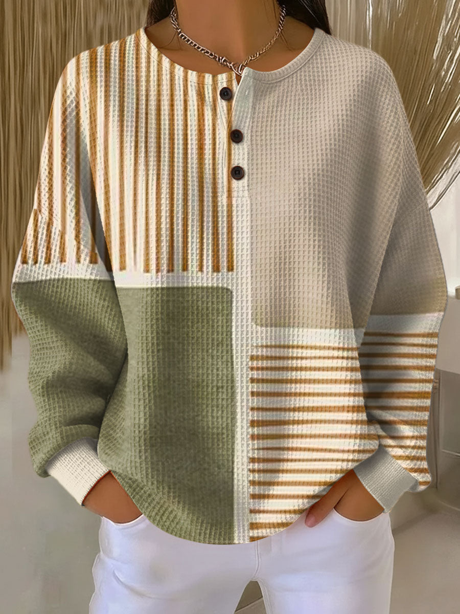 Warme wafeltrui voor dames Cozy dikke breisel voor koude dagen