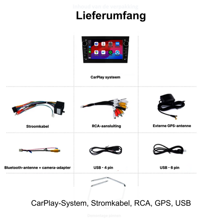 Opel Corsa, Astra, Combo| Navigatiesysteem | Carplay & Andoid Auto