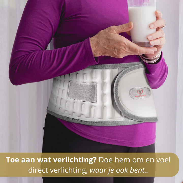toe aan verlichting van de onderrug . verlicht je onderrug met de decompressie brace van rechte rug onderrug riem rechte-rug.nl