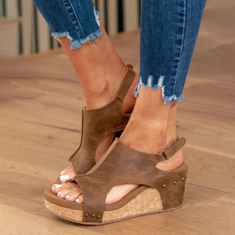 Orthopedische Leren Dames Sandalen met Extra Support