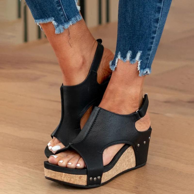 Orthopedische Leren Dames Sandalen met Extra Support