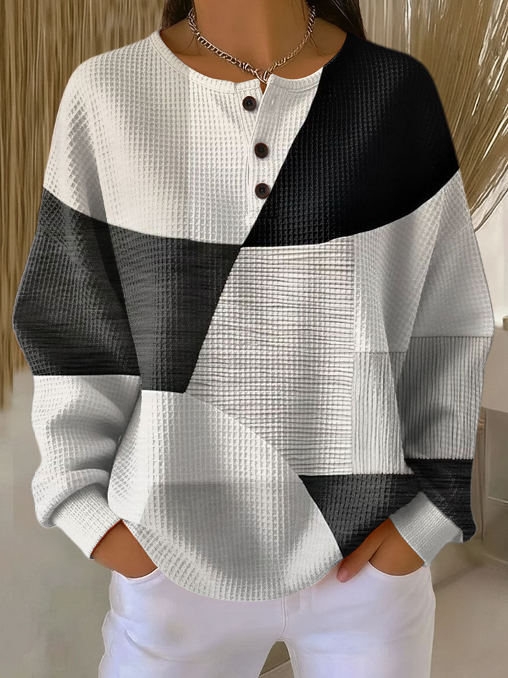 Warme wafeltrui voor dames Cozy dikke breisel voor koude dagen