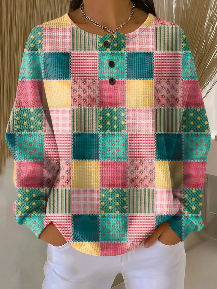 Warme wafeltrui voor dames Cozy dikke breisel voor koude dagen