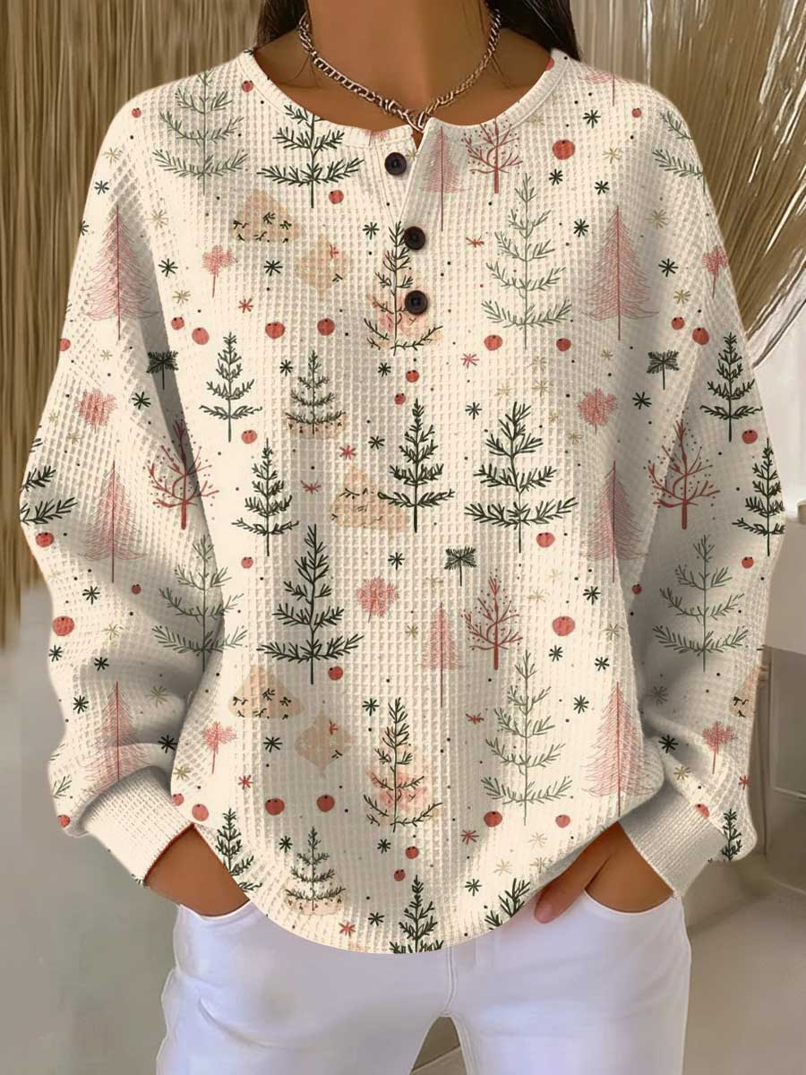 Warme wafeltrui voor dames Cozy dikke breisel voor koude dagen