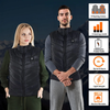 Verwarmde bodywarmer met negen zones en carbonverwarming