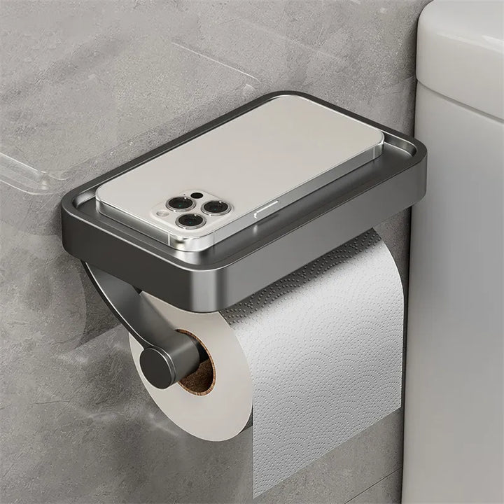 Toiletrolhouder met Plankje – Stalux