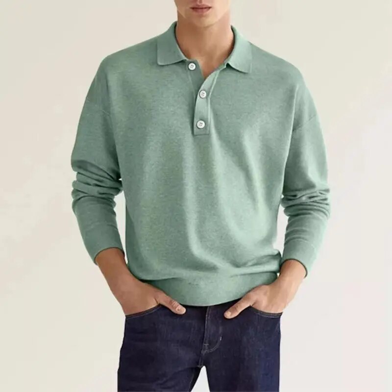 Poloshirt met lange mouwen heren - maximale elegantie en comfort - Thibo