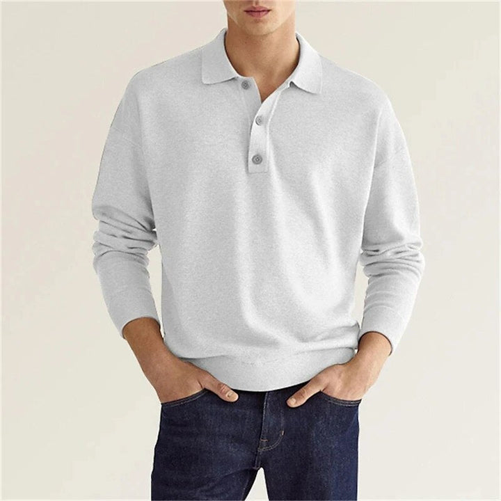 Poloshirt met lange mouwen heren - maximale elegantie en comfort - Thibo