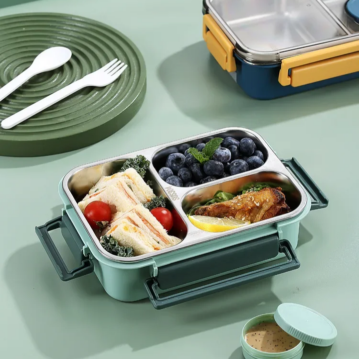 Geïsoleerde lunchbox compacte lekvrije maaltijdopslag