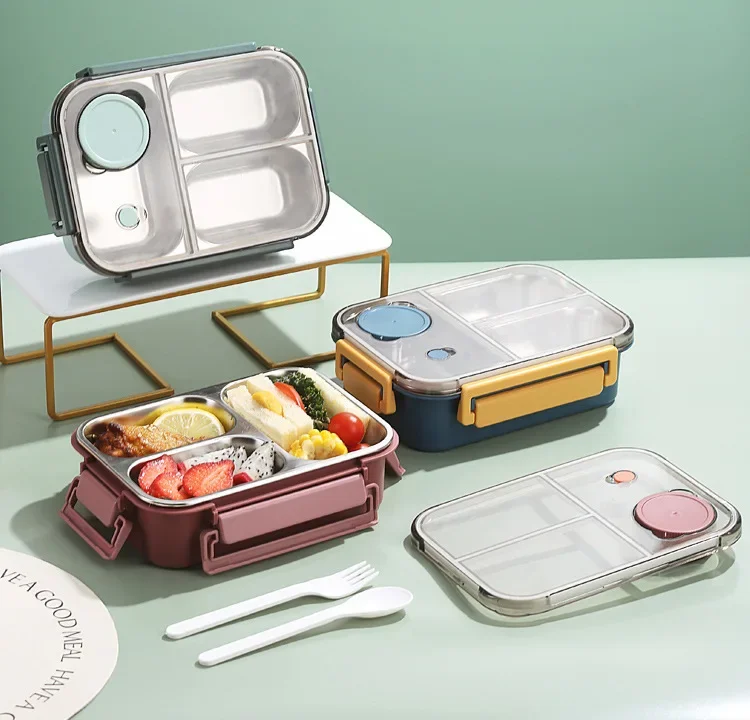 Geïsoleerde lunchbox compacte lekvrije maaltijdopslag