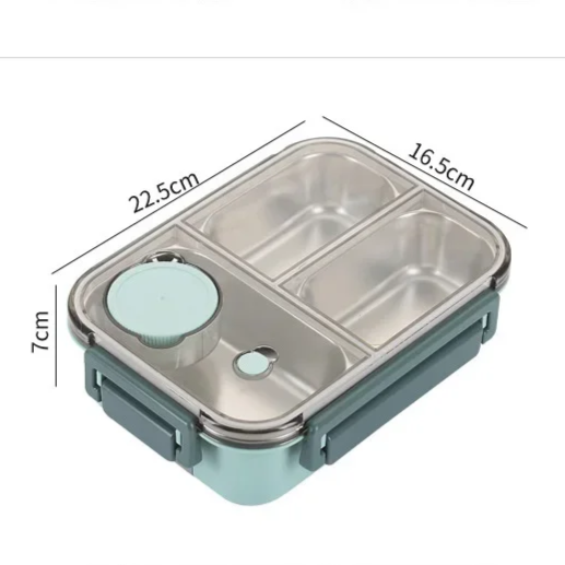 Geïsoleerde lunchbox compacte lekvrije maaltijdopslag