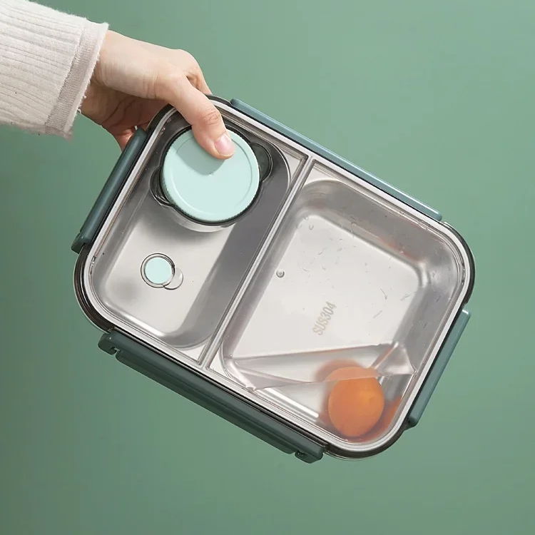 Geïsoleerde lunchbox compacte lekvrije maaltijdopslag