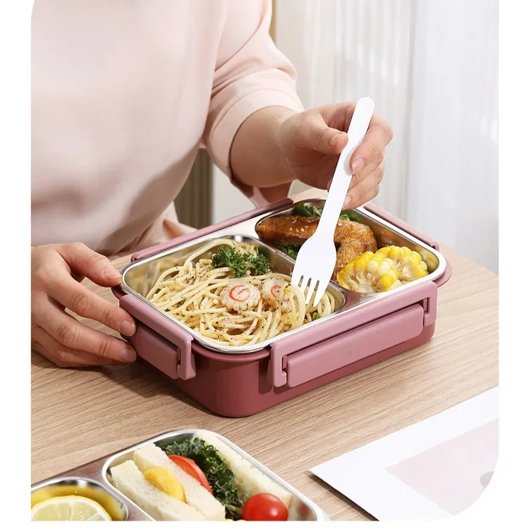 Geïsoleerde lunchbox compacte lekvrije maaltijdopslag