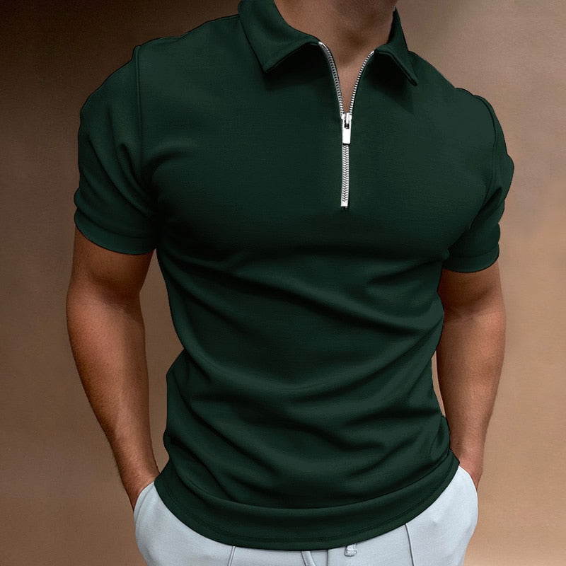 Poloshirt heren met ritssluiting - Berlijn