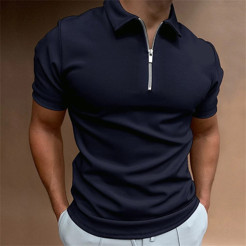 Poloshirt heren met ritssluiting - Berlijn
