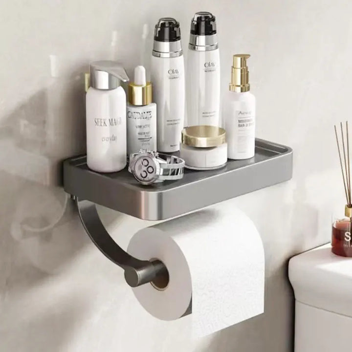 Toiletrolhouder met Plankje – Stalux