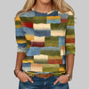Multicolor T-shirt met ronde hals