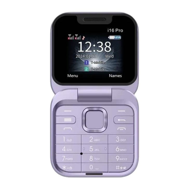 Kleine opvouwbare mobiele telefoon met dubbele SIM
