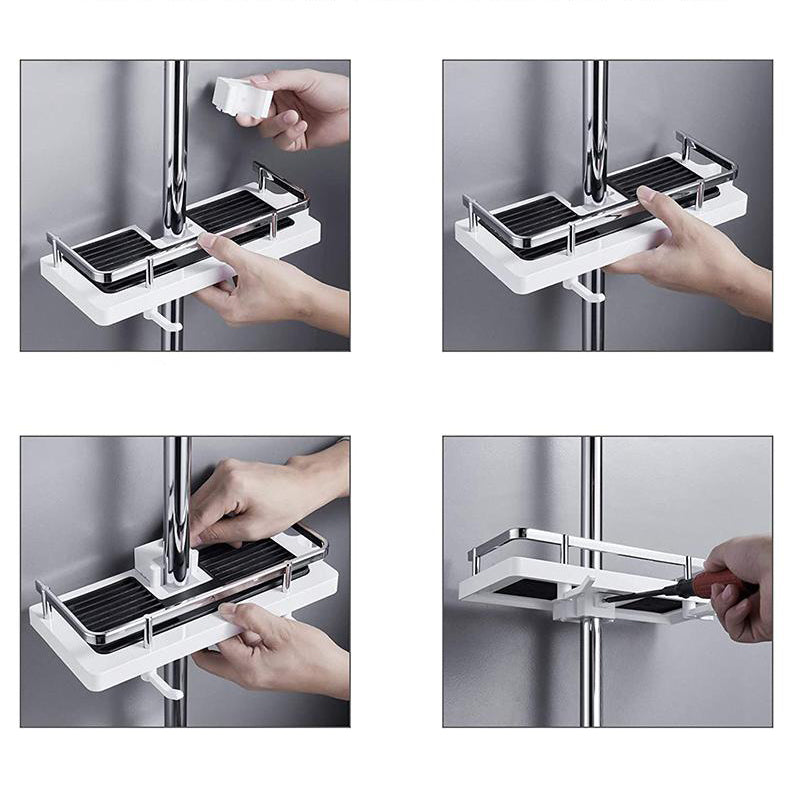 ShowerPro - Roestvrije Douche Organizer Zonder Boren