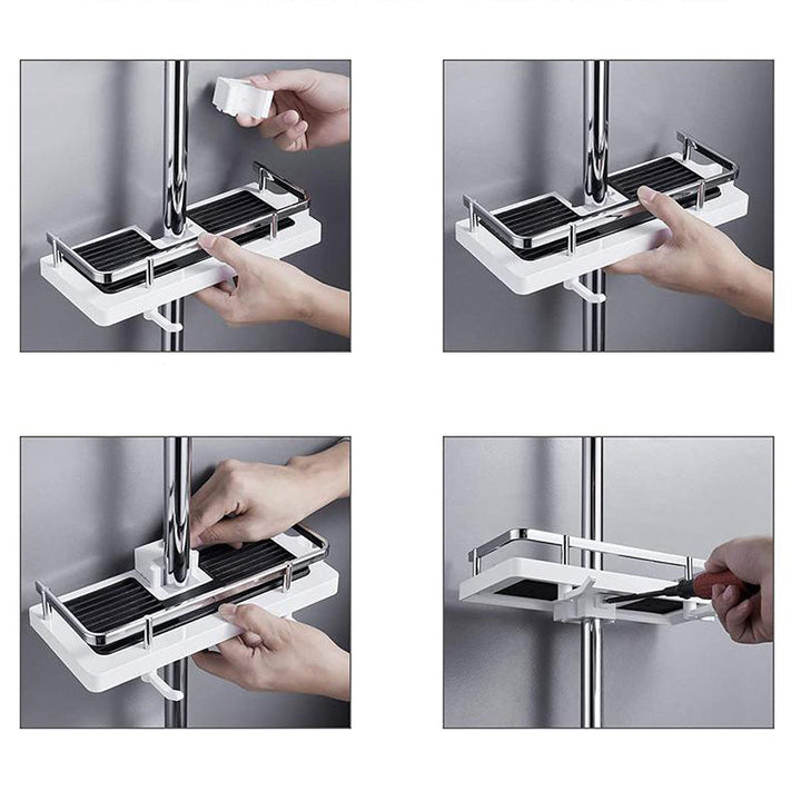 ShowerPro - Roestvrije Douche Organizer Zonder Boren