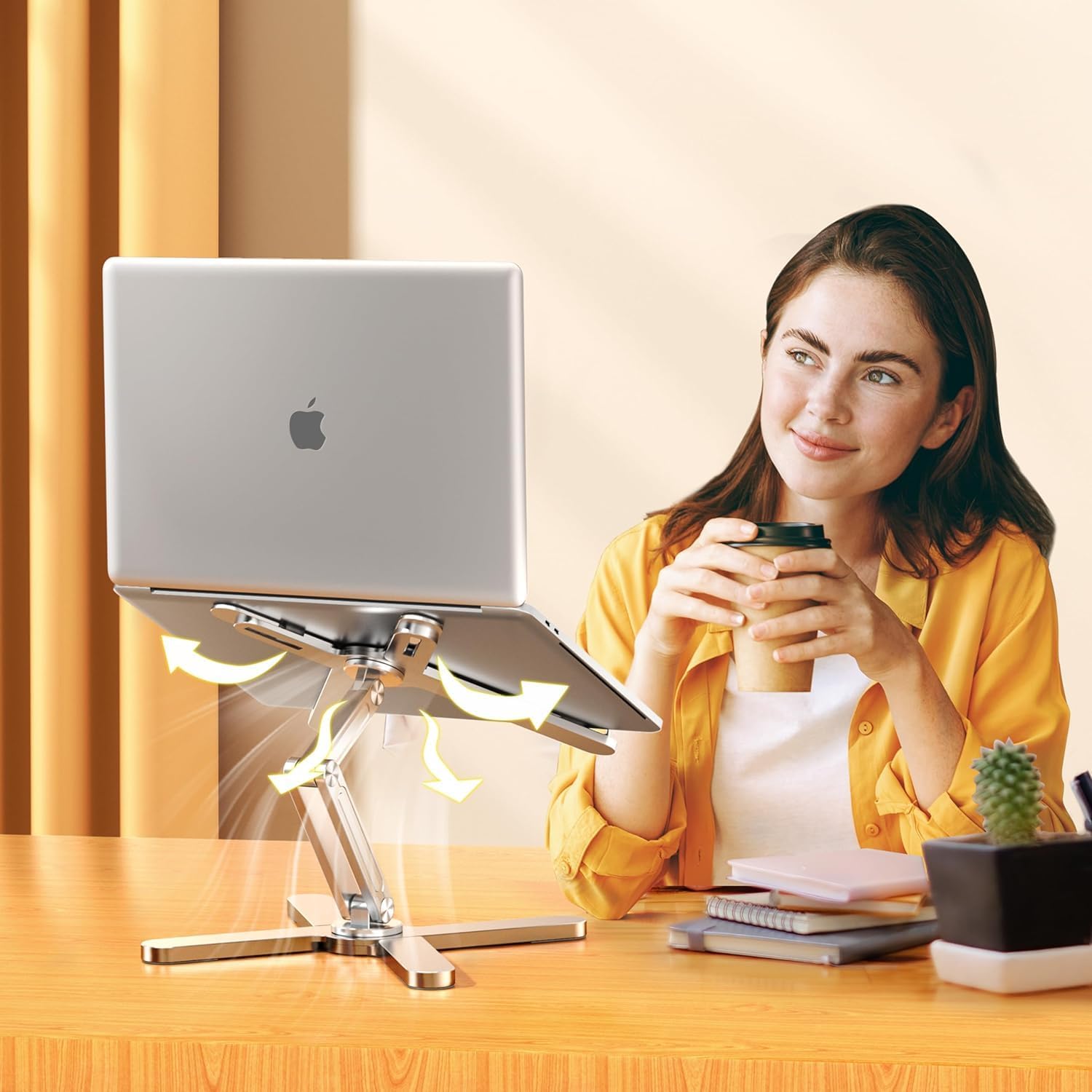 ElevatePro - Ergonomische Laptopstandaard van Aluminium voor MacBook, Tablet & iPad