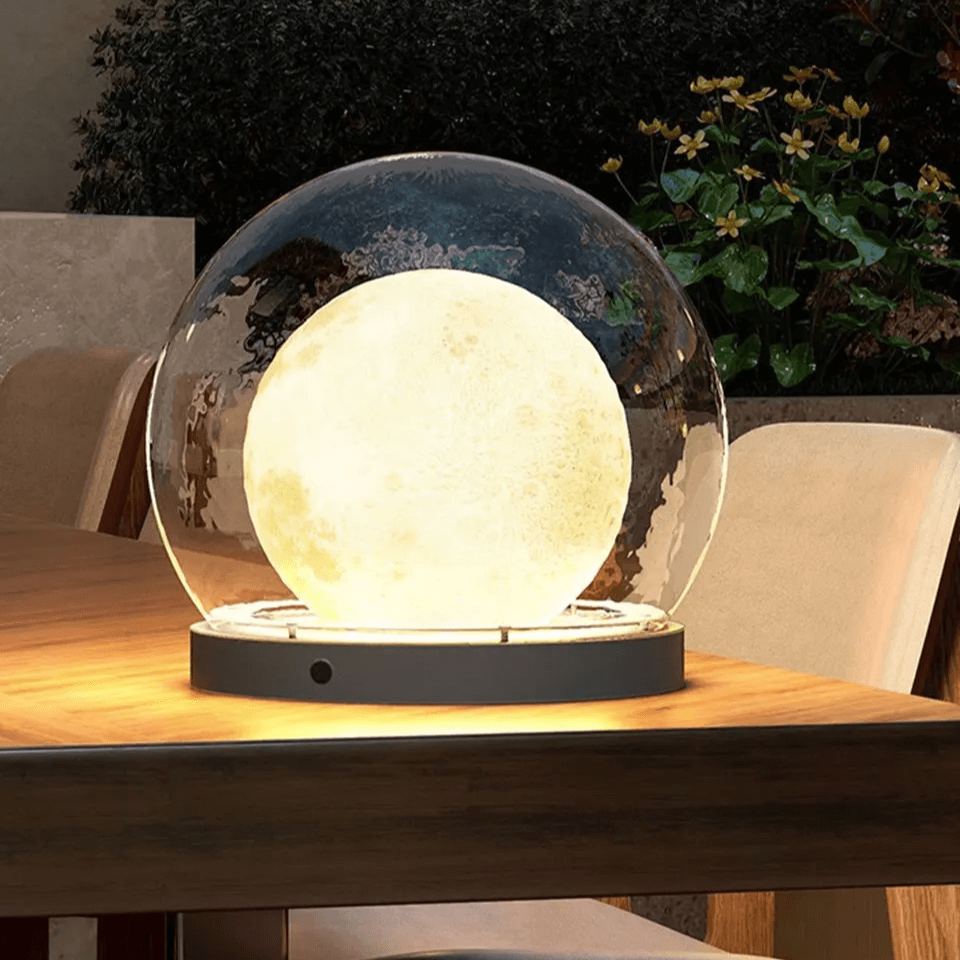 Moderne buitenlamp - Design in maanvorm