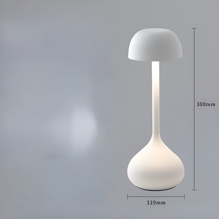 GlowBright - Draadloze Dimbare LED Tafellamp Met Stijlvol Paddenstoelontwerp