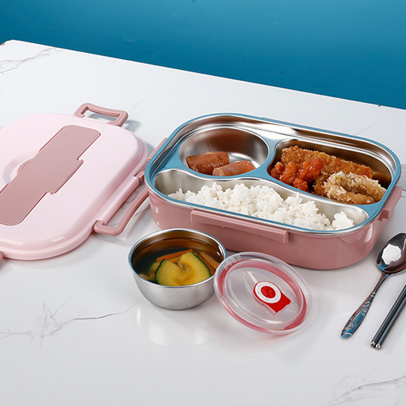 WarmBox - Thermische Bento Lunchbox van Roestvrij Staal met Compartimenten