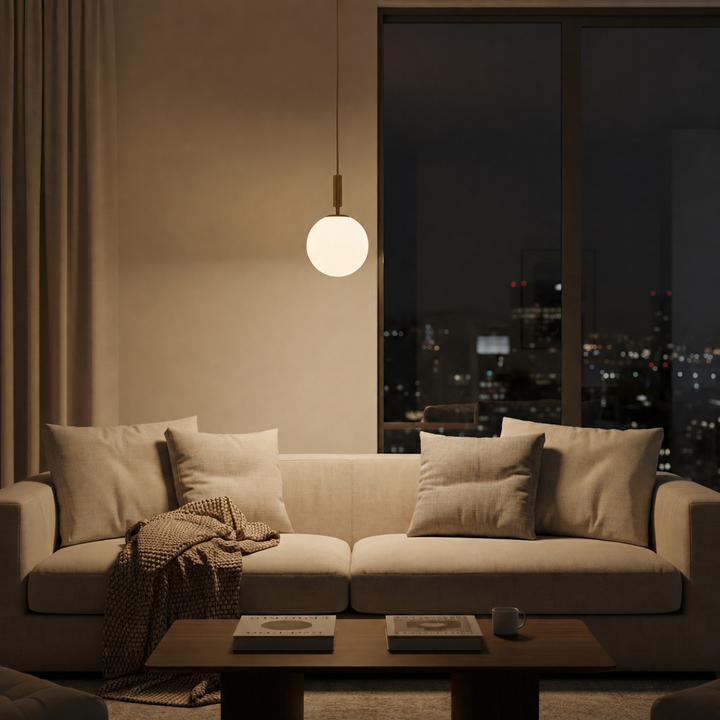 Gouden Scandinavische hanglamp