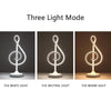 LumiNote - Handgemaakte Muzikale LED Lamp met Elegant Design & Verstelbaar Licht
