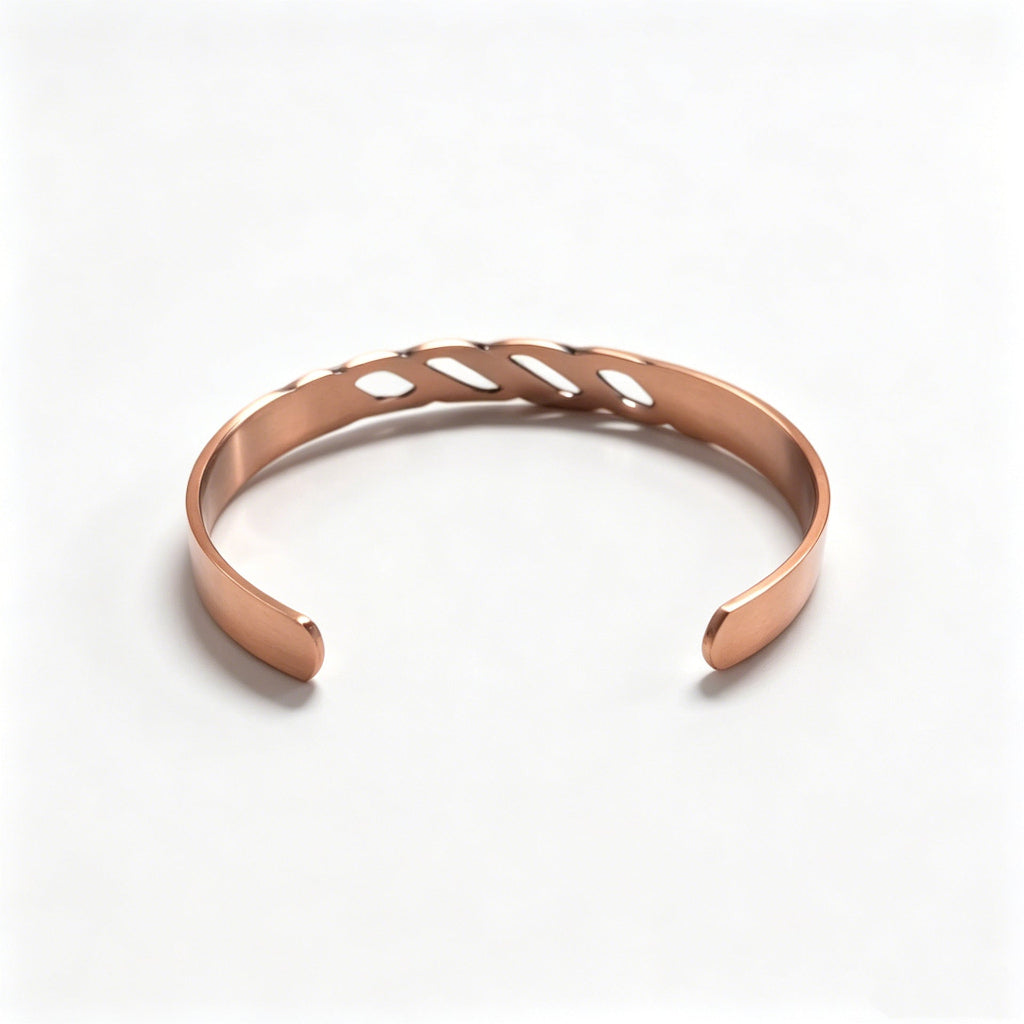 Pure Red Copper Bracelet Magnetic Zircon Purple Copper Braided Infinity Symbol Bangle Magnet Adjustable