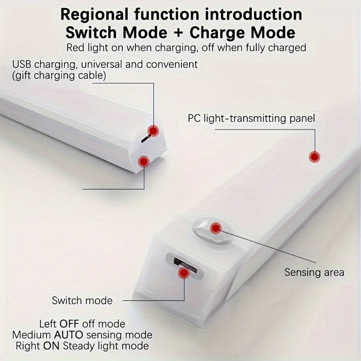 Draadloze led-lamp met bewegingsdetectie, oplaadbare binnenlichtstrip