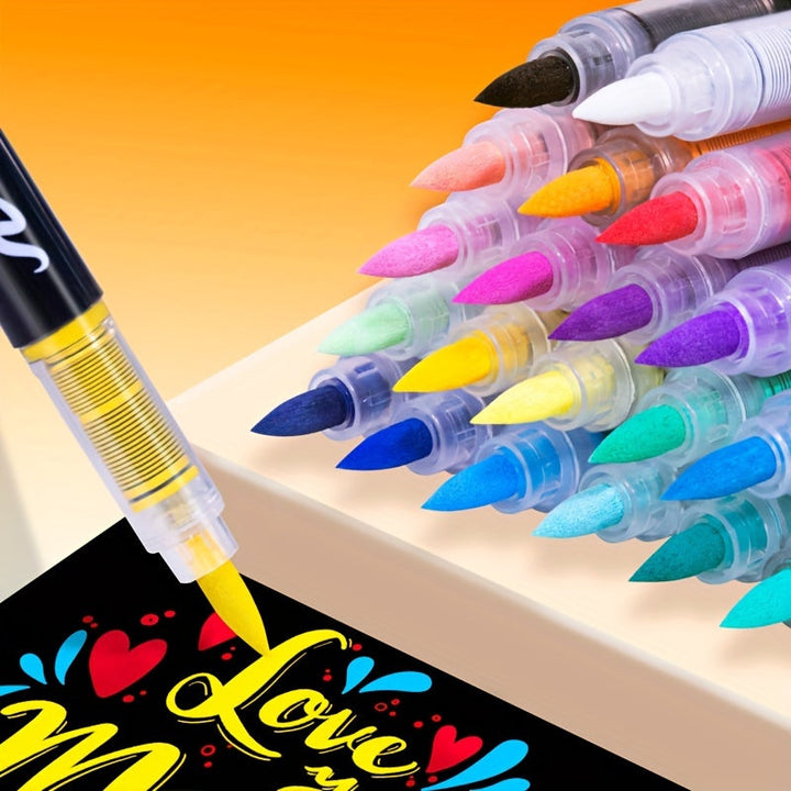 72 Acrylstiften in 72 Kleuren – Perfect voor Creatief Schilderen op Diverse Oppervlakken